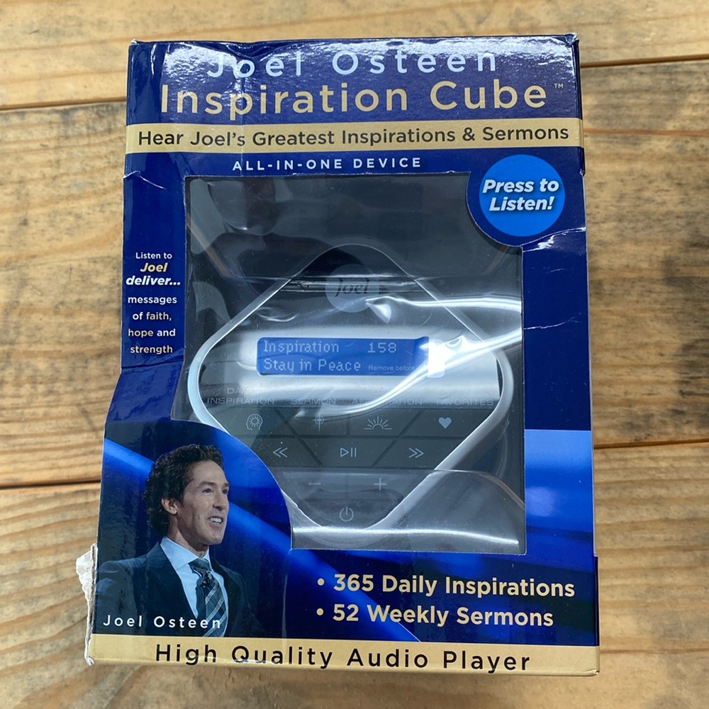 Joel Osteen Inspirational Cube - new in box